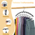 Legging Organizer for Closet, Metal Yoga Pants Hangers with 10 Clips, Space Saving, Black
