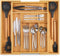 Masirs Expandable Bamboo Kitchen Drawer Organizer - Durable Construction, Ideal for Silverware, Utensils, and Office