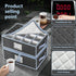 VERONLY China Dinnerware Storage Containers Set, Quilted Box Bins with Dividers for Cups, Plates, Stemware, Moving Set