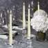 BOLSIUS Ivory Taper Candles, 10 Pack Unscented 10 Inch Dinner Candle Set, Premium Quality, Smokeless