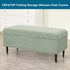 CRFATOP Waterproof Jacquard Ottoman Stool Cover Stretch Folding Storage Footstool Bench Slipcovers Upholstered Foot