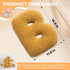 14.9" Lx11.8 huraty Alphabet L Pillow Ginger Initial Letter Cushion Decorative Nursey Pillow Lambs Wool Novelty Room