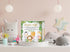 50 8" Diaper Raffle Tickets & Advice Cards For Baby Shower - Tickets, Jungle Animal Baby Shower Collection Box, Party