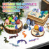 12PCS 3D Set 12 5.12 Inch 2.36 Inch Printed Crystal Dragon & Egg - Unique Colors - Glitter Dragons with Surprise Eggs