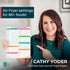 Cathy Yoder's Pine & Pepper Magnetic Air Fryer Temperature Chart & Cheat Sheet Set | Quick Reference Guide with Cook Time, Temperature Setting, Internal Food Temp for Almost 90 Popular Air Fryer Foods by Pine and Pepper
