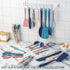 Cook with Color 5-Pc MINI Silicone Cooking Utensil Set, Easy to Clean Kitchen Gadgets, Navy Collection