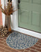 Unique Loom Outdoor Safari Collection Area Rug - Leopard, 2' 7" x 4' 1" Hearth Blue/Gray