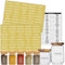 Clear Spice Jar Labels, Preprinted Waterproof Stickers for Organizing Kitchen and Pantry Herbs