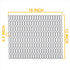 YBM Home 2-Pack Kitchen Sink Grid Mat Pad - Plastic Protector with Quick Draining Holes, Non-Skid, Gray
