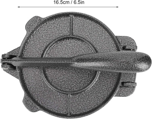 Tortilla Maker, Multifunctional Easy to Clean Non-Stick Heavy-Duty Cast Iron Kitchen Accessory, Gray for Home and