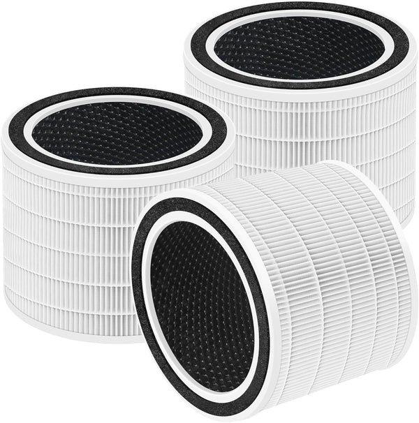 Core 200S Replacement Filter for Core 200S Smart WiFi Air Purifier, Funmit 3-in-1 H13 True HEPA Filter Replacement, 3