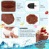 50 Pack Honeydak Flowerpot Dessert Cup Plastic Cake Cups with Lid Shovel Spoon Bottom Tray Small Flower Pot Cups