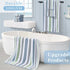 6 Pack 13"x13" Waffle Washcloths for Bathroom, Striped Wash Cloths - Cotton & Polyester | Quick Dry | Thick | Absorb