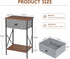 VECELO Night Stand, Nightstand, Small End Table for Small Spaces, Wood Side Table for Living Room, Bedside Table