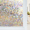 Haton Window Privacy Film, Stained Glass Rainbow Film, Static Cling Sun Blocking Stickers, 17.5" x 78.7"