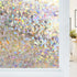 Haton Window Privacy Film, Stained Glass Rainbow Film, Static Cling Sun Blocking Stickers, 17.5" x 78.7"