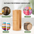 Mason Jar Lid Organizer (2pcs), Bamboo Storage for Mason/Canning Lids, Stackable and Steady Design