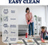 5x7ft Kids City Road Car Play Rug - Non-Slip Faux Wool Carpet with Interactive City Map Design, Educational Toy Vehicle