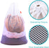 Heavy Duty Mesh Laundry Bag with Drawstring, 24 x 36 Inches, 2 Pack, Black & White for College, Dorm, Travel, Apartment