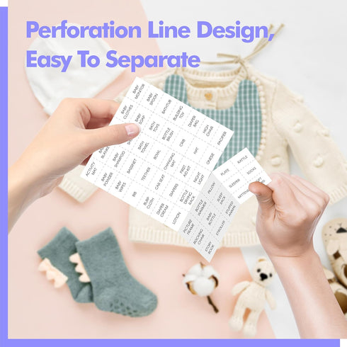 50 Baby Shower Bingo Game, Bingo Cards Perforated Calling Cards Bingo Games for Baby Shower, Bridal Wedding Shower