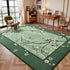4x6 Area Rug for Living Room, Oriental Floral Birds Washable Rugs for Bedroom, Soft Low Pile Non Slip Carpet for Dining