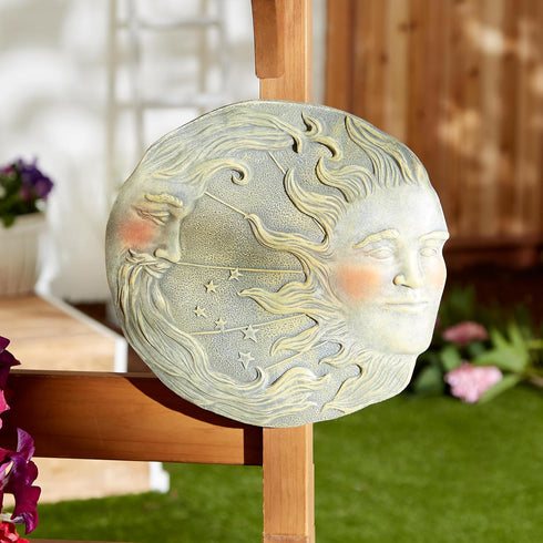 Celestial Sun Moon Star Wall Plaque for Living Room, Gifts & Decor