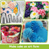 Suuker Rose Flower Piping Tips Set | Stainless Steel Chrysanthemum Nozzles for Decorating Cake Pastry Tool (5 Pieces)