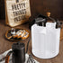 Rotating Paper Cup Dispenser with 4 Compartments, Removable Plastic Cup Storage & Lid Holder for Kitchen Countertops