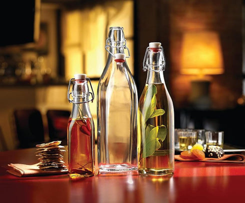 Bormioli Rocco Square Swing Bottle, 33.75 Ounce