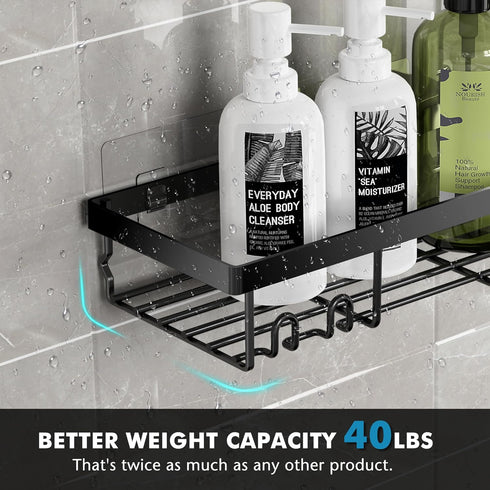 Moforoco Adhesive Shower Caddy Organizer Shelves Rack - 5 Pack Corner Bathroom Storage, Home & Kitchen Decor for RV