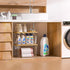 2 Set Counter Pantry Organizer and Storage, Stackable Trash Bag Dispenser Clear Acrylic Kitchen Pantry Baskets