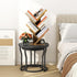 Hoctieon 4 Tier Tree Bookshelf, Free Standing Bookcase, Modern Book Storage Organizer for Home Office