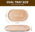 15in Counter,Living HPC Decor Oval Tray for Home Decor - Brown Wood Beaded Tray - Decorative Serving Tray,Rustic