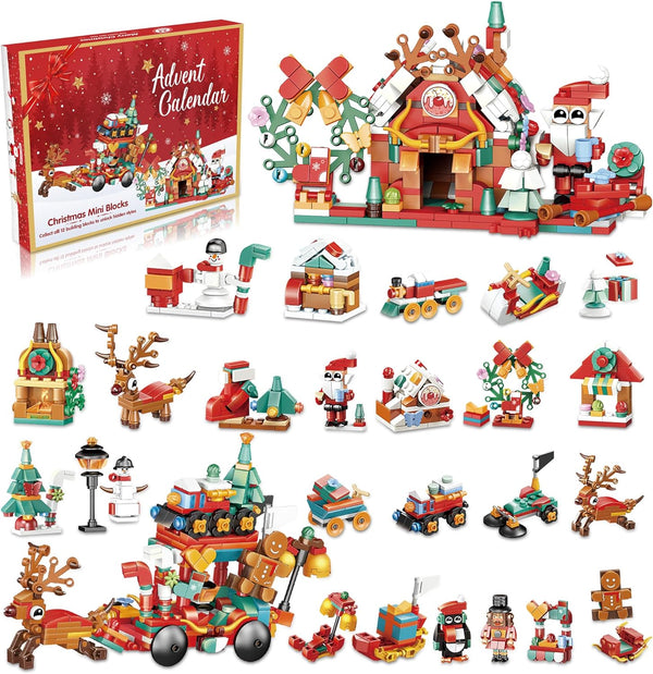 Christmas Advent Calendar 2024 for Kids, 24 Days Countdown Calendar, Advent Calendar Toy for Kids 3 Years and Up with