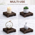 5.5"5.5" Wooden Display Square Stand Base Wood Plant Stand, Pedestal Stand, Tabletop Plant Stand, Risers Display