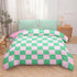 Sets 1 Tailor Shop Green Pink Plaid Comforter Twin Women Men Green Checkerboard Grid Bedding Boys Girls Modern Grass