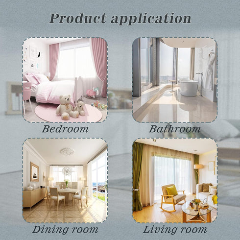 Hion Magnetic Curtain Tiebacks - Black 2pcs, Decorative Holdbacks & Hooks for Home & Office
