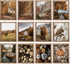JarThenaAMCS 12Pcs Fall Wall Art Prints: Country Autumn Landscape Art Poster for Seasonal Home Gallery, 8 x 10in