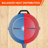 Pre-Seasoned 10 Inch Cast Iron Skillet, Deep Frying Pan with Two Silicone Handles for Stovetop, Induction, Oven