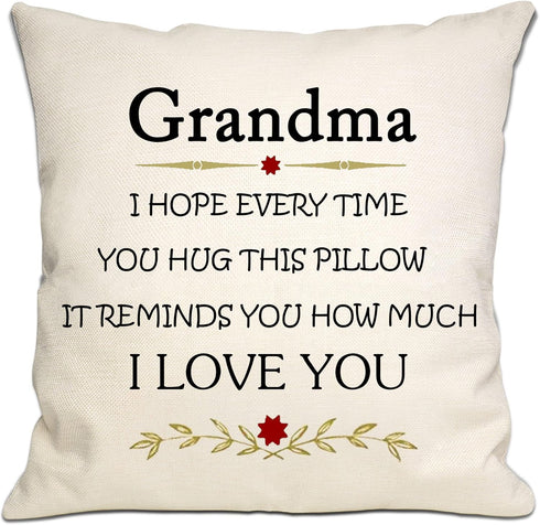 Bommex Grandma I Hope Every Time You Hug This Pillow It Reminds You