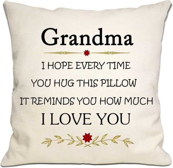 Bommex Grandma I Hope Every Time You Hug This Pillow It Reminds You