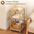 3 Fultyle End Table, Modern Side Table with Tier Open Shelf, Small Table Bed Side Tables Bedroom for Small Spaces