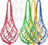 Ranjaner 4pcs Chicken Vegetable Hanging Feeder Polyester Chicken Vegetable String Bag with Metal