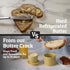 Counter, PriorityChef Butter Crock with Lid with Water Line, Ceramic French Butter Dish to Leave On Khaki