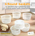 6 1.25QT pcs Soft Cheese Mold for Cheese Making - Small Cheese Mold - Homemade Cheese Making Supplies - Cream Cheese