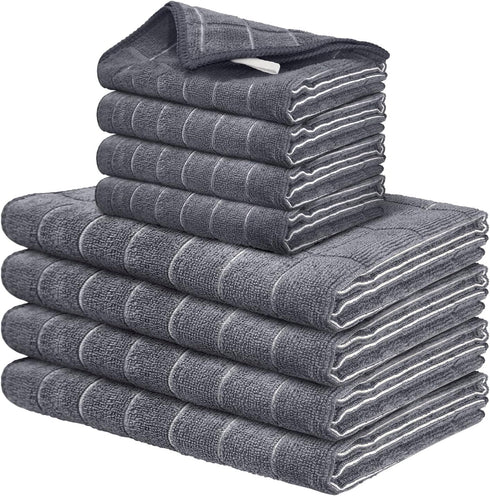 FGSAEOR Microfiber Kitchen Towels & Dish Cloths Set - Premium Ultra-Soft, Super