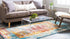 Unique Loom Rosso Collection Traditional Medallion Distressed Bohemian Vintage Southwestern Area Rug, 2 ft x 3 ft,