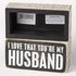 Primitives by Kathy Pinstripe Trimmed Box Sign, 5" x 2.50", Black/White