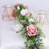 Lvydec 2 Pack Artificial Eucalyptus Garland, 5.5 Feet/Strand Fake Greenery for Wedding Decor