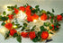 3.3) Rose Vine Lights with Remote, Battery or USB Operated Artificial Flower Garland, Hanging Fairy Lights for Bedroom
